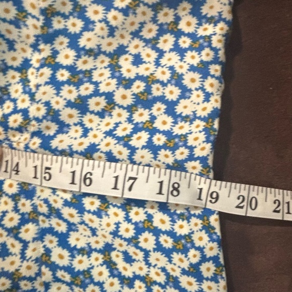 Lulu's Blue and White Floral Midi Dress - Picture 12 of 15